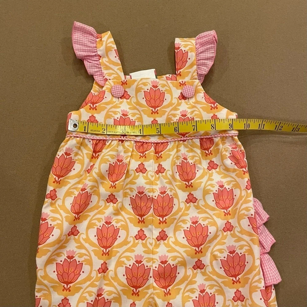 Shrimp & Grits Kids Baby Girls Ruffle Jumper Size 6M